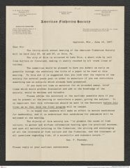 Nachlass Franz Steindachner, Brief von George F. Peabody an Franz Steindachner (12.06.1907), Inv.Nr. 7.01, Seite 1